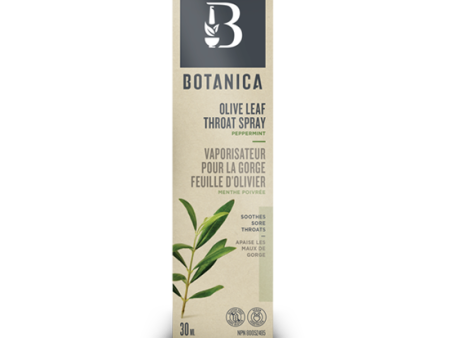 Botanica - Vaporisateur pour la gorge feuille d’olivier (menthe poivrée) - Botanica For Cheap