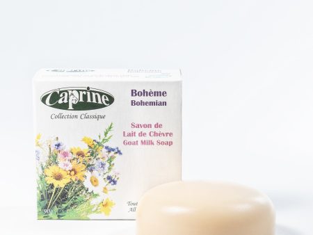 Savon artisanal de lait de chèvre, parfum bohème - Caprine For Cheap