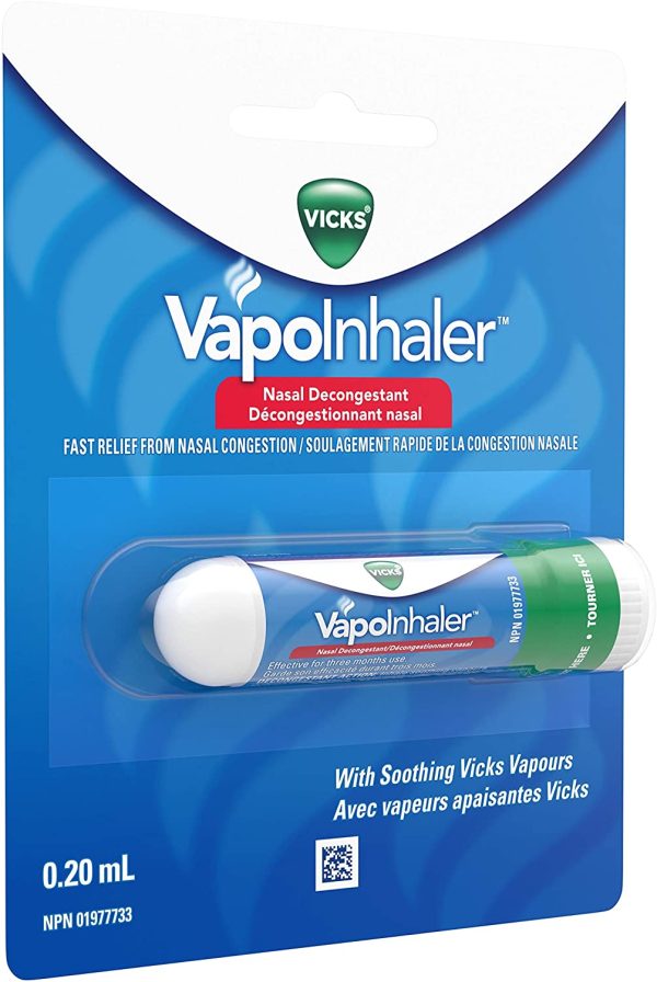 Décongestionnant nasal avec vapeurs apaisantes Vicks - VapoInhaler Hot on Sale