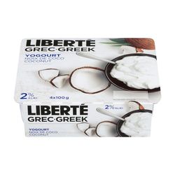 Yogourt à saveur de noix de coco 2 %, Grec - Liberté Online now