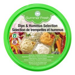 Emballage varié de trempettes et hummus - Summer Fresh For Sale