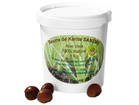 Beurre de karité bio à l aloe vera (grand) - Sanema Discount