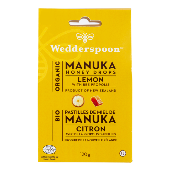 Wedderspoon, pastilles de miel manuka et citron bio - Wedderspoon on Sale