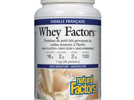 Proteines de petit lait de vaches nourries à l herbe-Vanille francaise - Whey Factors on Sale