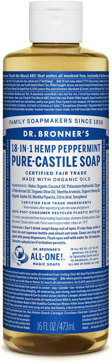 Savon de Castille Pur Liquide - Menthe Poivrée - Dr. Bronner s Hot on Sale