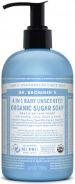 Savon au sucre biologique - Non Parfumé pour bébé - Dr Bronner s Cheap