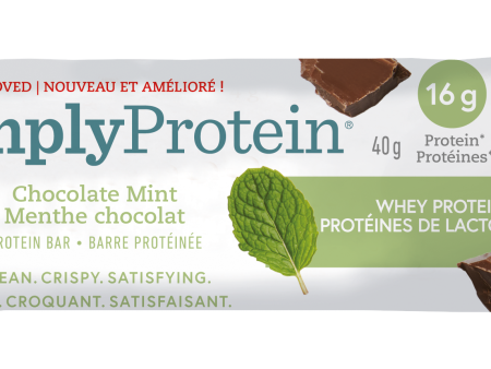 Barre protéinée chocolat menthe - Simply Protein on Sale