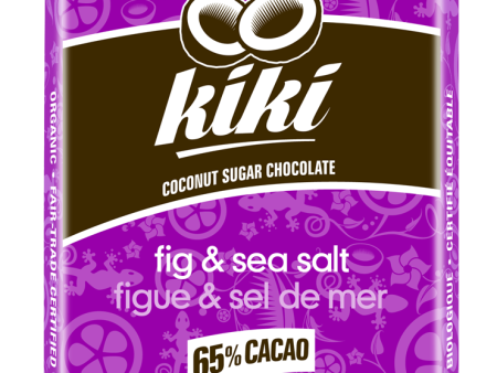 Chocolat noir bio, vegan aux figues et sel de mer 65 % de cacao - Zazubean on Sale