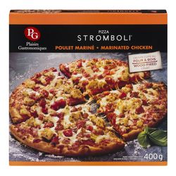 Pizza au poulet mariné surgelée, Stromboli - Plaisirs Gastronomiques Discount