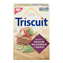 Craquelins assaisonnés au vinaigre de balsamique et basilic, Triscuit - Christie Supply