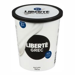 Yogourt nature 5 %, Grec - Liberté For Cheap