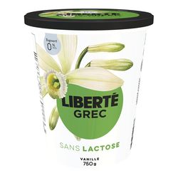 Yogourt grec à la vanille sans lactose 0 %, Grec - Liberté Fashion