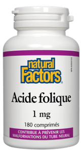 Acide folique 1 mg - Natural Factors Online Hot Sale