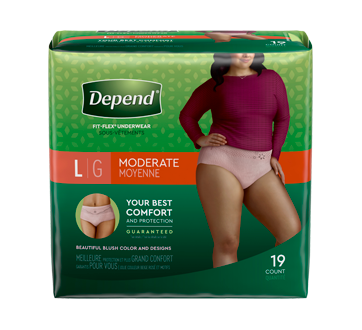 Depend, sous vêtements pour femmes, absorption moyenne - Depend For Sale