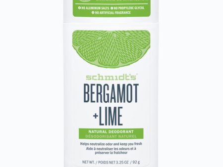 Schmidt s déodorant naturel bergamote et lime - Schmidt s Supply