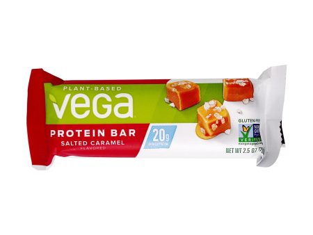 Barre protéinée au caramel salé - Vega Discount