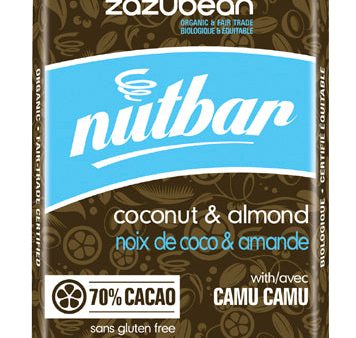 Chocolat noir bio, vegan aux amandes et noix de coco 70 % de cacao - Zazubean Online now